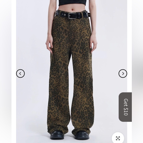 Aaelfric Eden leopard print jeans S/S24 - Picture 5 of 6